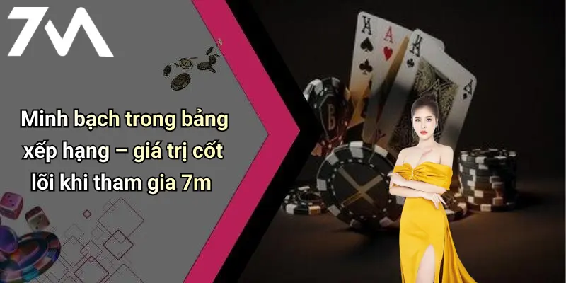 Minh bạch trong bảng xếp hạng – giá trị cốt lõi khi tham gia 7m