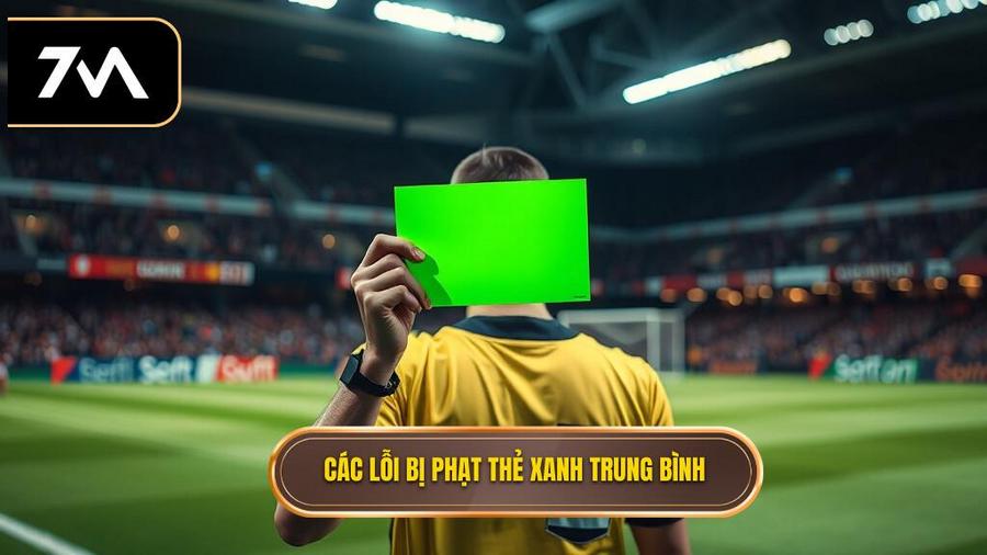 Các lỗi bị phạt thẻ xanh trung bình